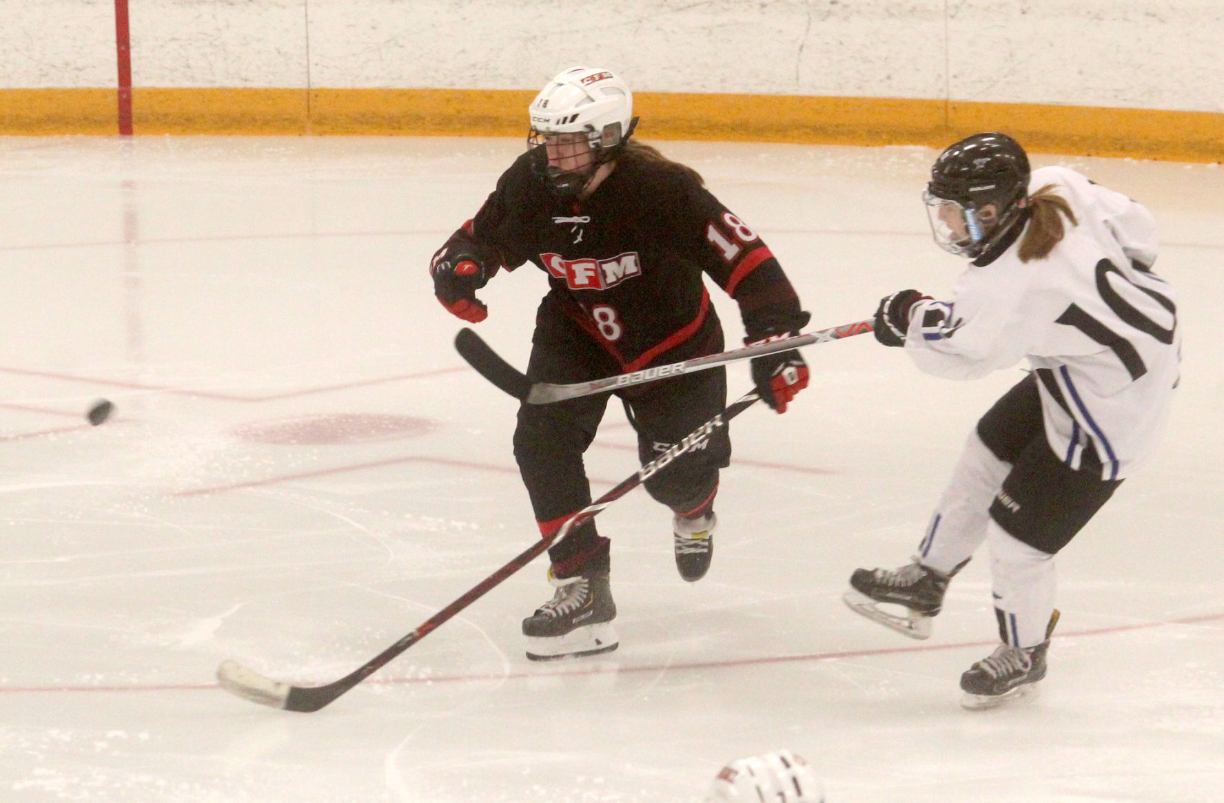 Chi-Hi/Menomonie girls hockey at Eau Claire Area 12-13-18